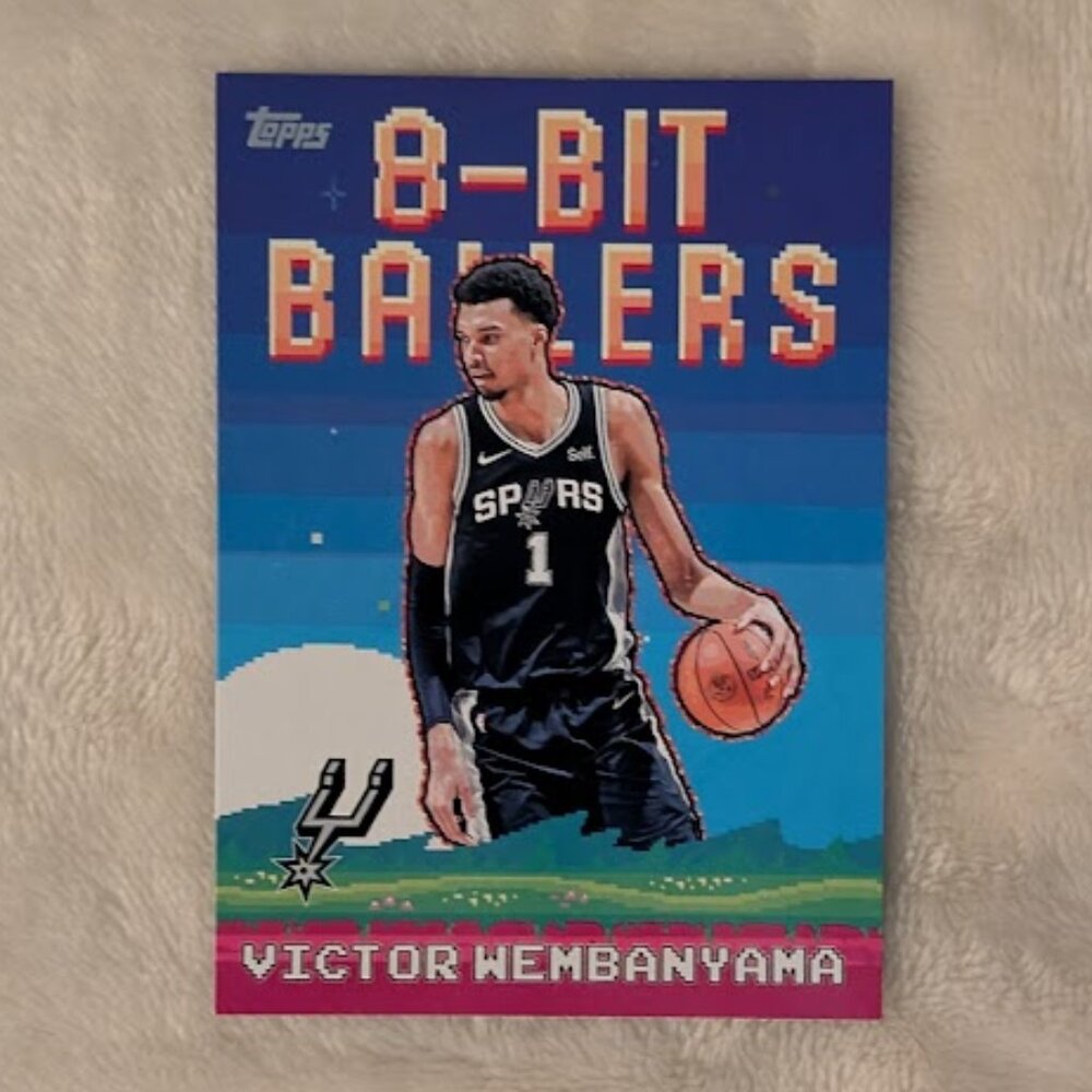 OB1 2025 TOPPS "8-Bit Baller" Victor Wembanyama Card# 8B-4